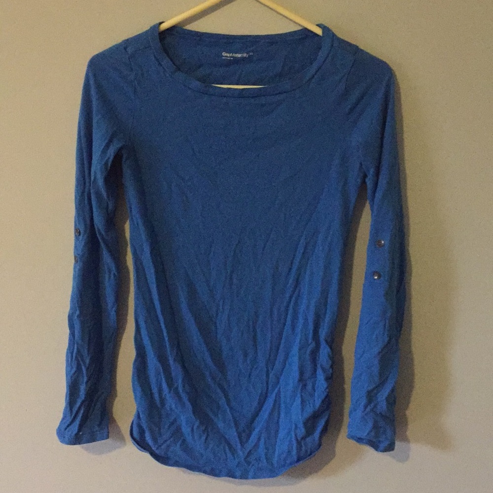 Gap maternity long sleeve w rolled sleeve option